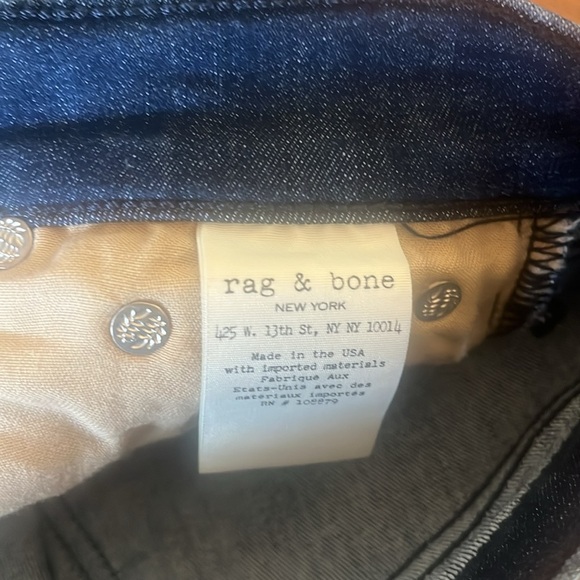 Rag  Bone Ankle Skinny Raw Hem in Tonal River Size 26 - Picture 12 of 13